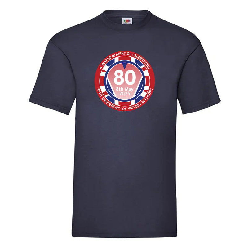 VE Day 80th Anniversary T-Shirt Design 1 (6 Colours) - Special Edition