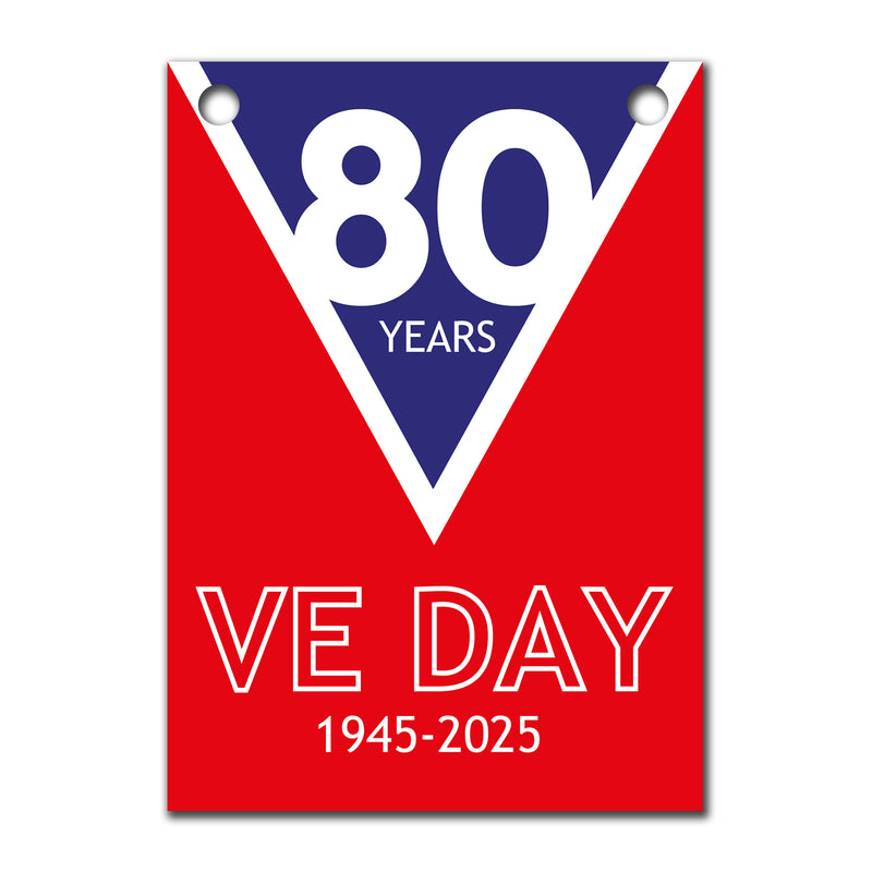 VE Day 80th Anniversary Party Bunting Design 1 - Special Edition