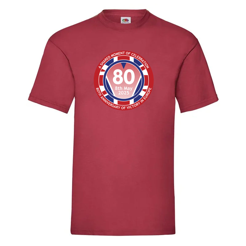 VE Day 80th Anniversary T-Shirt Design 1 (6 Colours) - Special Edition