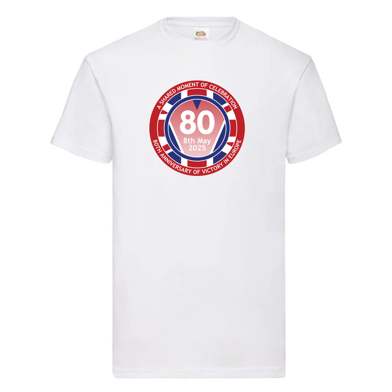 VE Day 80th Anniversary T-Shirt Design 1 (6 Colours) - Special Edition