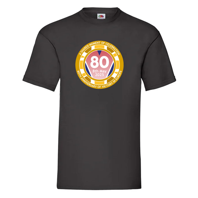 VE Day 80th Anniversary T-Shirt Design 2 (6 Colours) - Special Edition