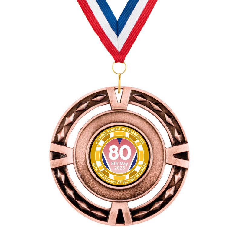 VE Day 80th Anniversary V-Tech Medals Design 2 - Special Edition