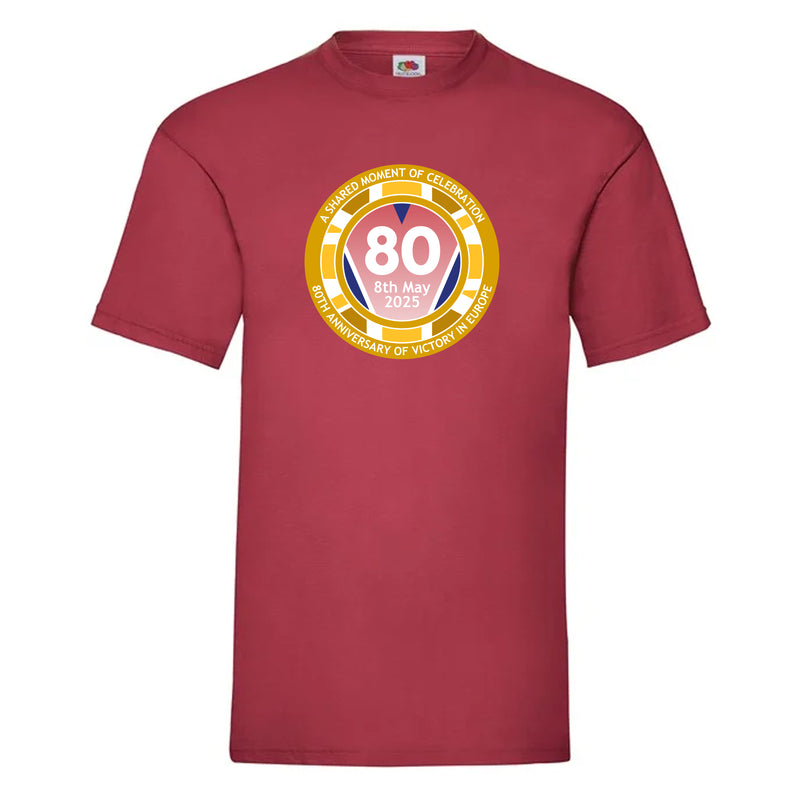 VE Day 80th Anniversary T-Shirt Design 2 (6 Colours) - Special Edition