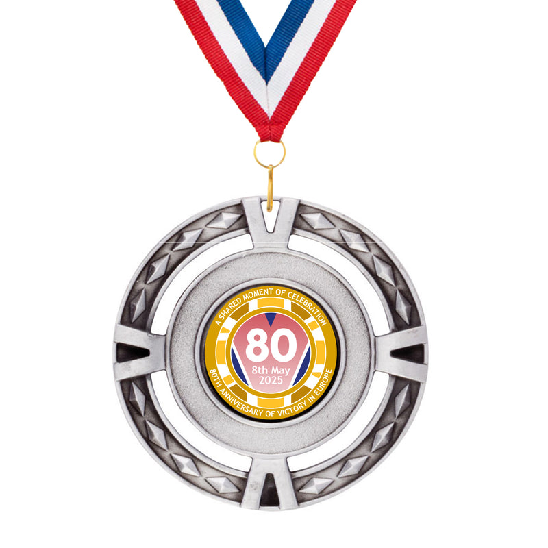 VE Day 80th Anniversary V-Tech Medals Design 2 - Special Edition