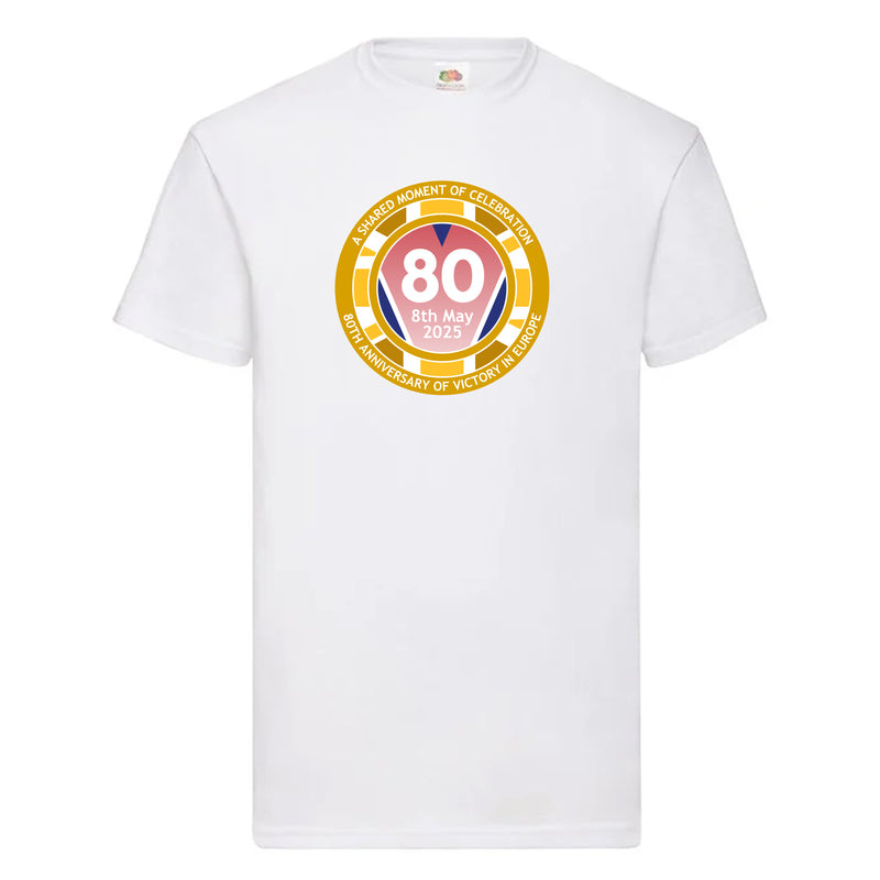 VE Day 80th Anniversary T-Shirt Design 2 (6 Colours) - Special Edition