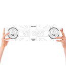 VE Day 80th Anniversary COLOUR IN YOURSELF Small Paper Banners (Set of 2) Design 2 - Special Edition