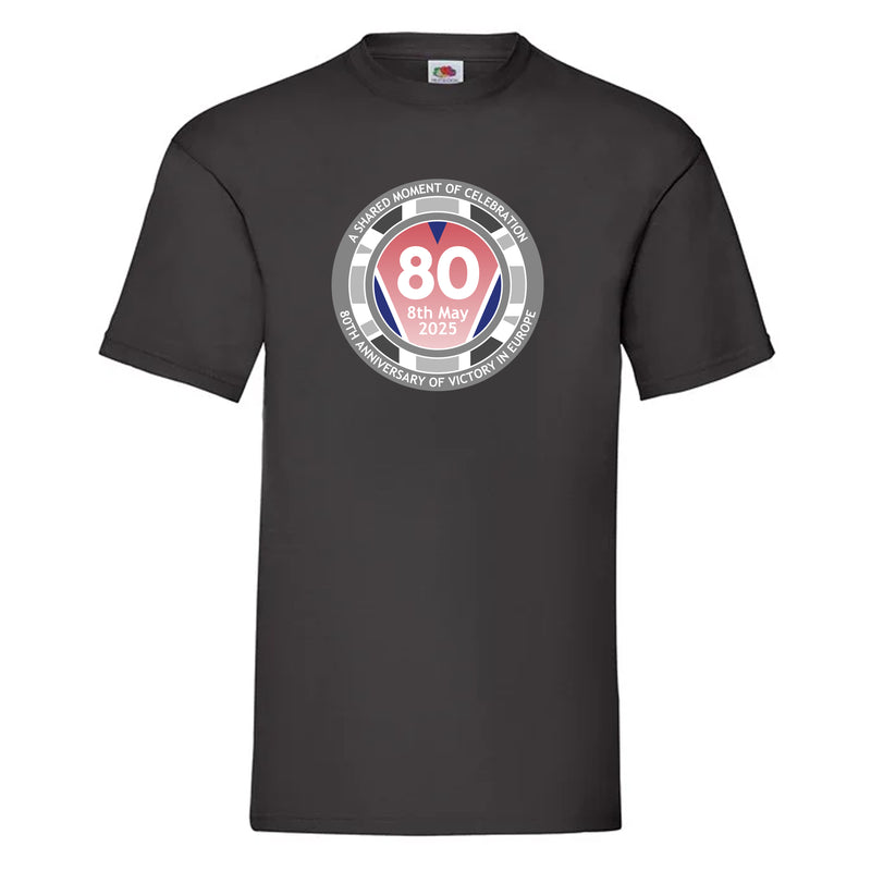 VE Day 80th Anniversary T-Shirt Design 3 (6 Colours) - Special Edition