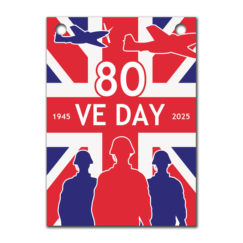 VE Day 80th Anniversary Party Bunting Design 3 (Union Jack) - Special Edition