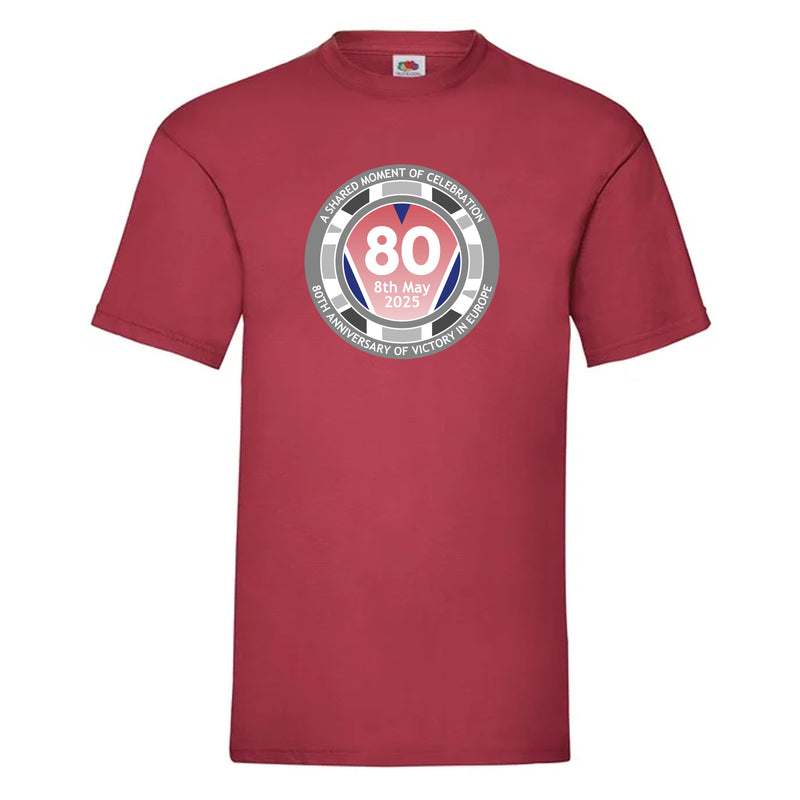 VE Day 80th Anniversary T-Shirt Design 3 (6 Colours) - Special Edition