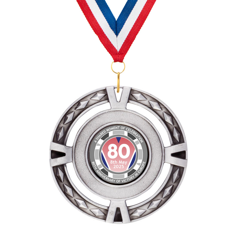 VE Day 80th Anniversary V-Tech Medals Design 3 - Special Edition