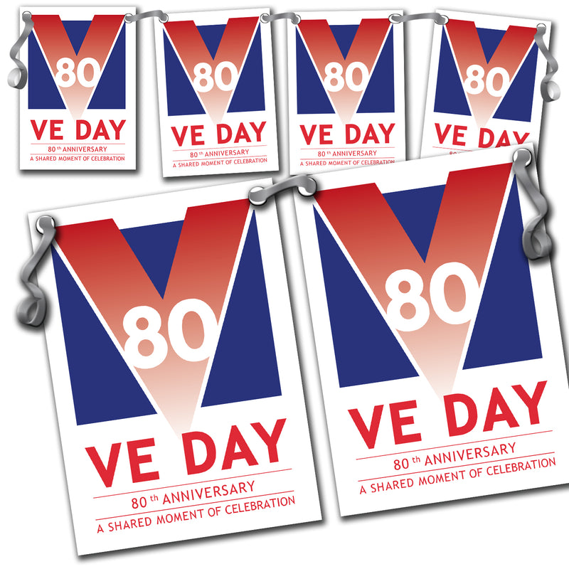 VE Day 80th Anniversary Party Bunting Design 4 - Special Edition