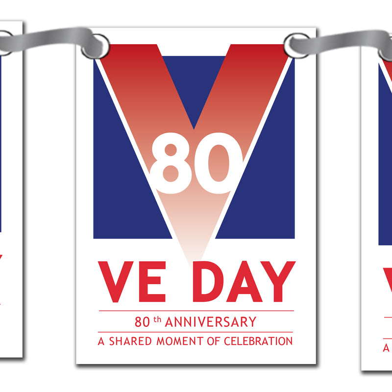 VE Day 80th Anniversary Party Bunting Design 4 - Special Edition