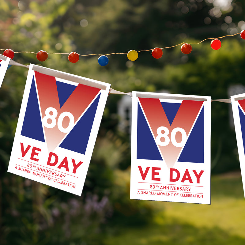 VE Day 80th Anniversary Party Bunting Design 4 - Special Edition