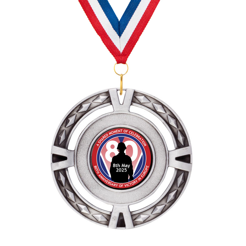 VE Day 80th Anniversary V-Tech Medals Design 4 - Special Edition