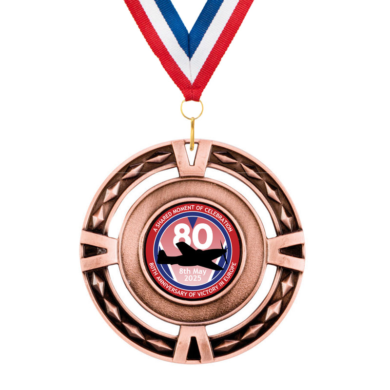 VE Day 80th Anniversary V-Tech Medals Design 5 - Special Edition