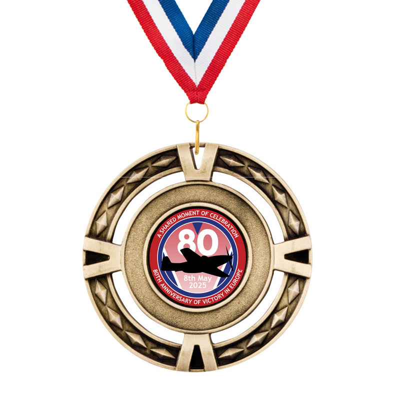 VE Day 80th Anniversary V-Tech Medals Design 5 - Special Edition