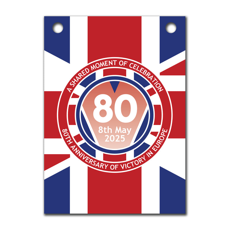 VE Day 80th Anniversary Party Bunting Design 5 (Union Jack) - Special Edition