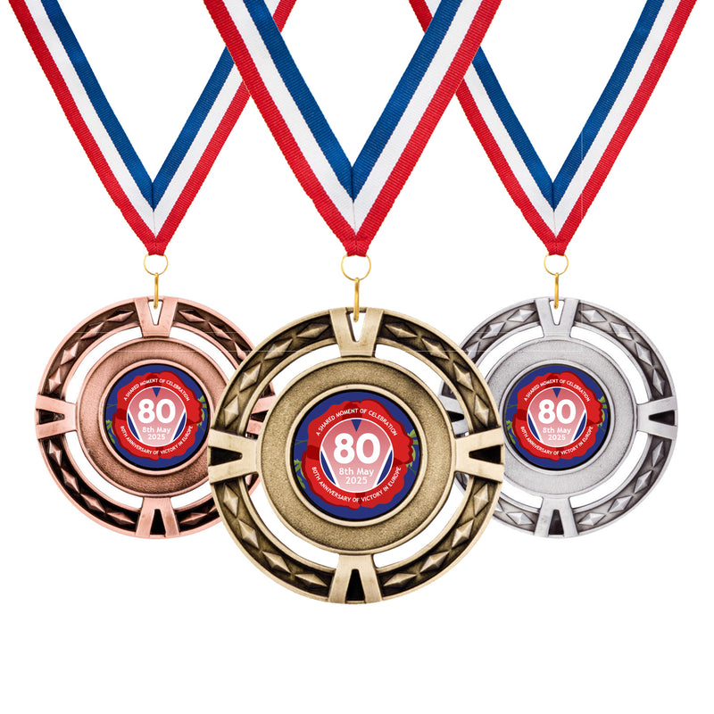 VE Day 80th Anniversary V-Tech Medals Design 6 - Special Edition