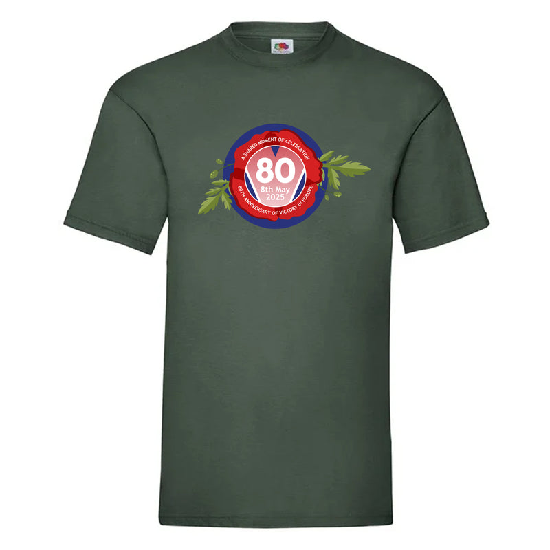 VE Day 80th Anniversary T-Shirt Design 6 (6 Colours) - Special Edition