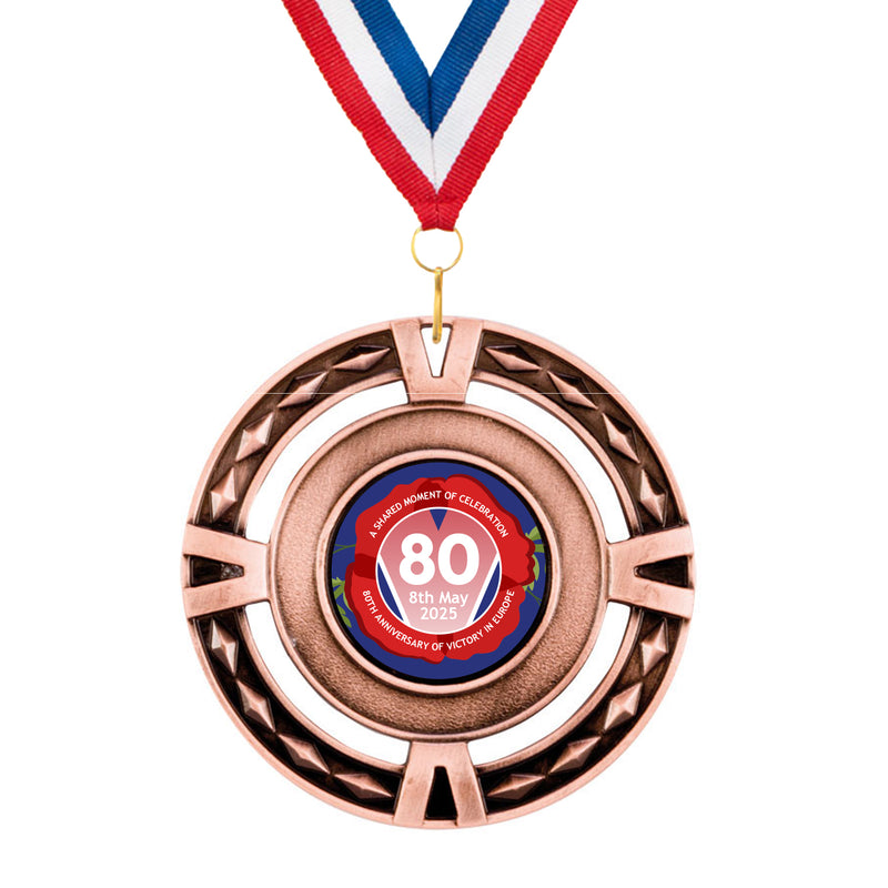 VE Day 80th Anniversary V-Tech Medals Design 6 - Special Edition