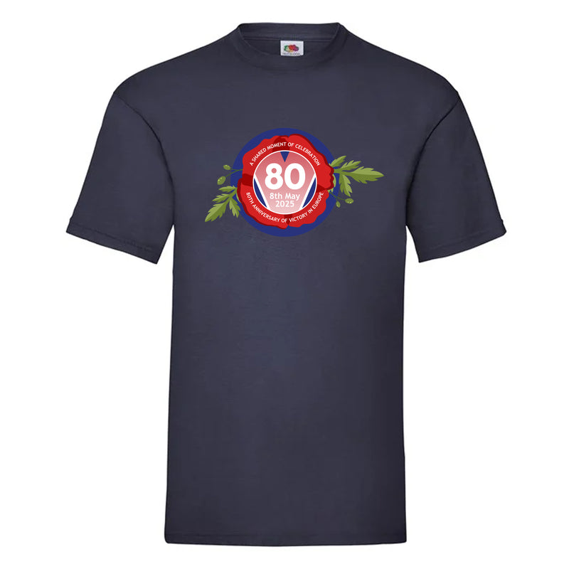 VE Day 80th Anniversary T-Shirt Design 6 (6 Colours) - Special Edition