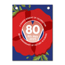VE Day 80th Anniversary Party Bunting Design 6 (Poppy) - Special Edition