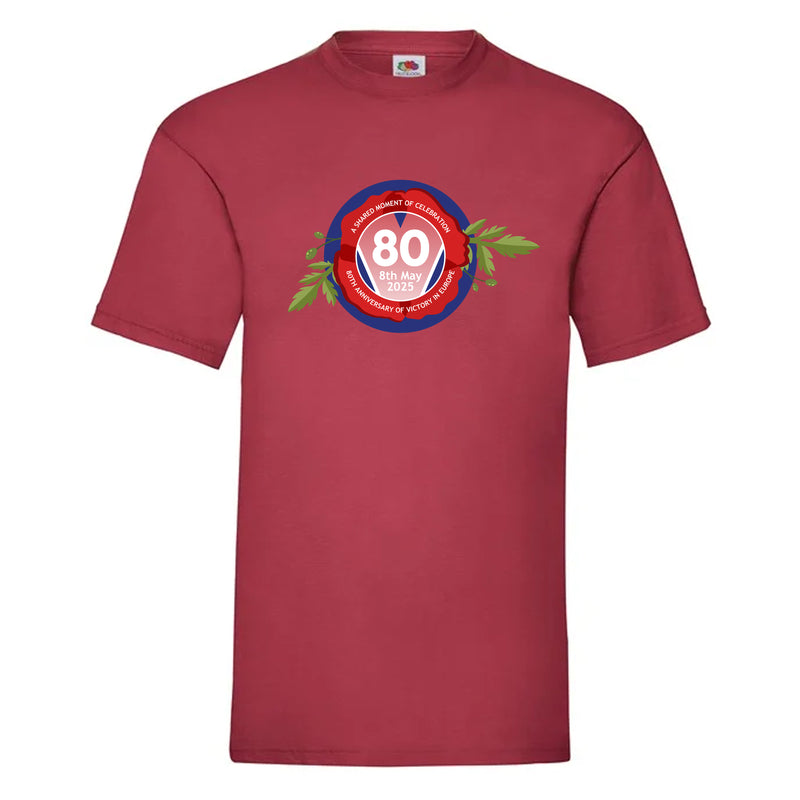 VE Day 80th Anniversary T-Shirt Design 6 (6 Colours) - Special Edition