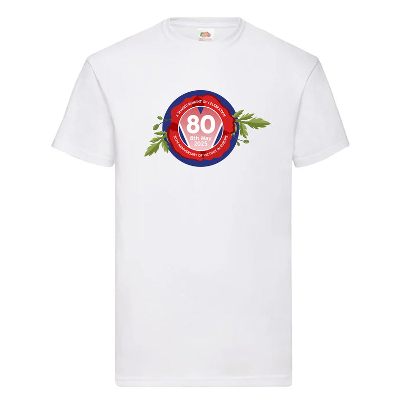 VE Day 80th Anniversary T-Shirt Design 6 (6 Colours) - Special Edition