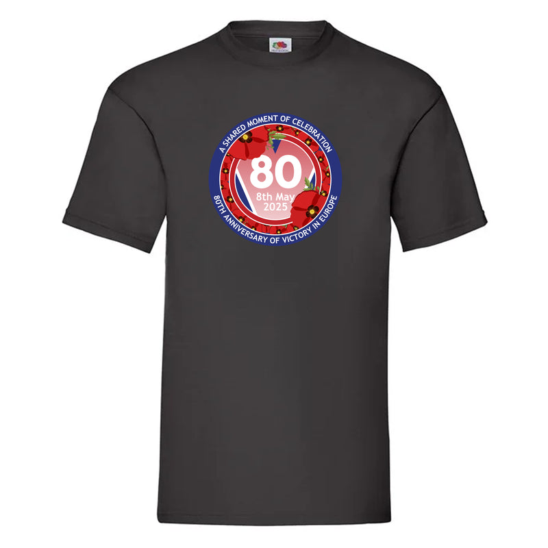 VE Day 80th Anniversary T-Shirt Design 7 (6 Colours) - Special Edition