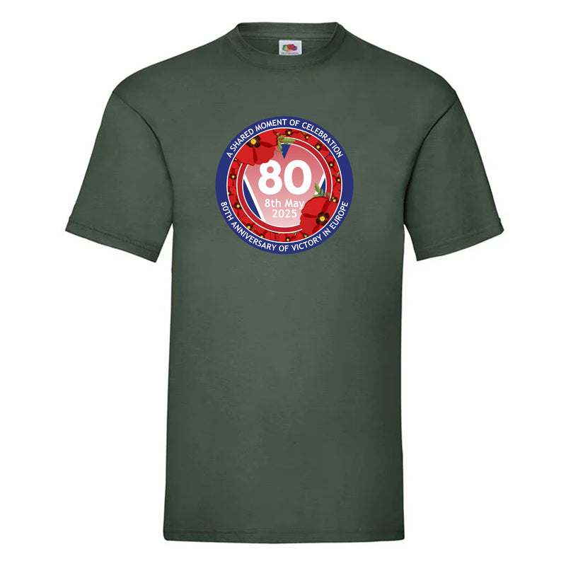 VE Day 80th Anniversary T-Shirt Design 7 (6 Colours) - Special Edition