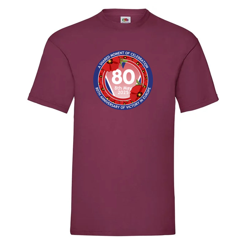 VE Day 80th Anniversary T-Shirt Design 7 (6 Colours) - Special Edition