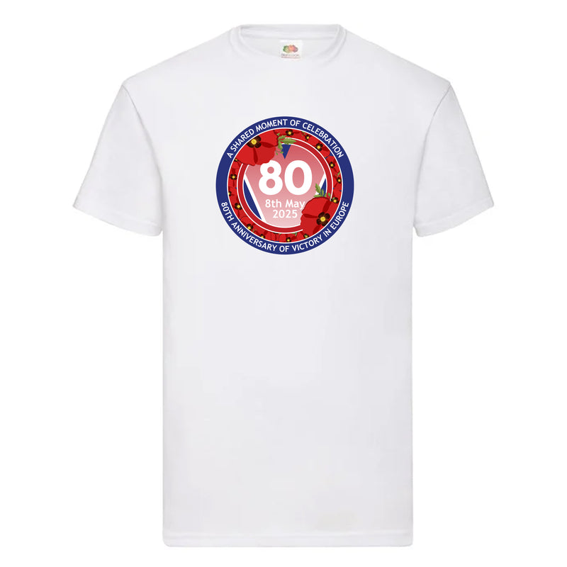 VE Day 80th Anniversary T-Shirt Design 7 (6 Colours) - Special Edition