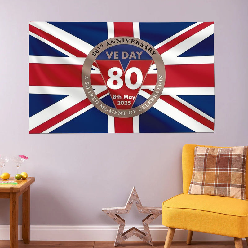 VE Day 80th Anniversary Flag Design T3 (3 Sizes) - Special Edition