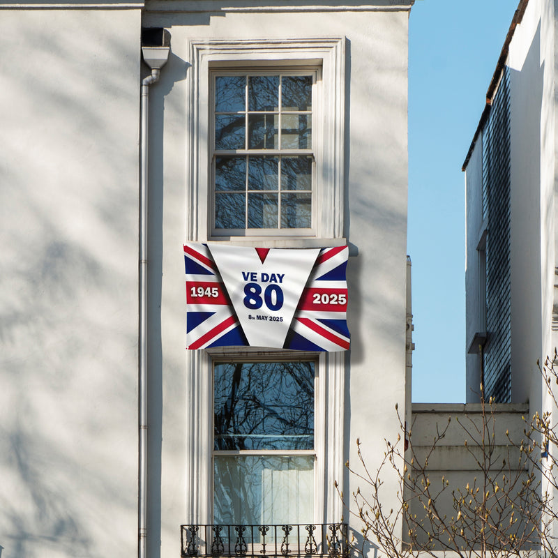 VE Day 80th Anniversary Flag Design T4 (3 Sizes) - Special Edition