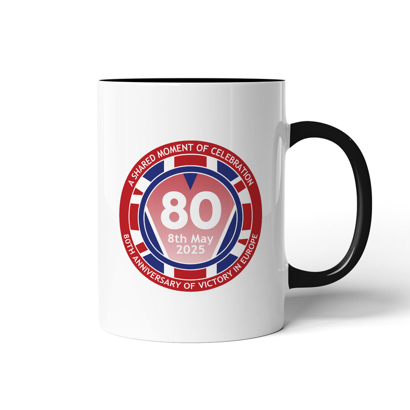 VE Day 80th Anniversary Mug Design 1  - Special Edition (Colour Options)