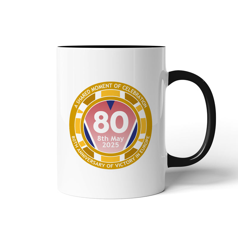 VE Day 80th Anniversary Mug Design 2  - Special Edition (Colour Options)