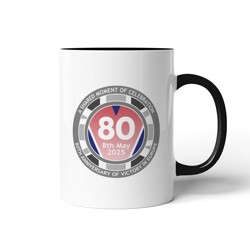 VE Day 80th Anniversary Mug Design 3  - Special Edition (Colour Options)