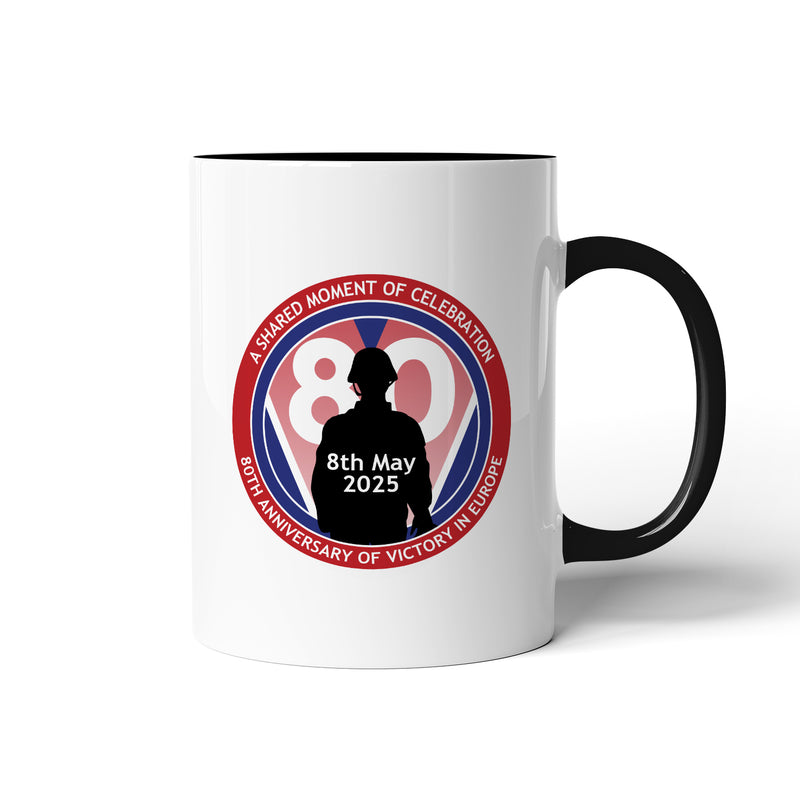 VE Day 80th Anniversary Mug Design 4  - Special Edition (Colour Options)