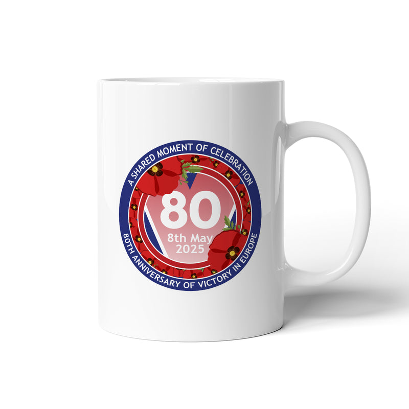 VE Day 80th Anniversary Mug Design 7 - Special Edition (Colour Options)