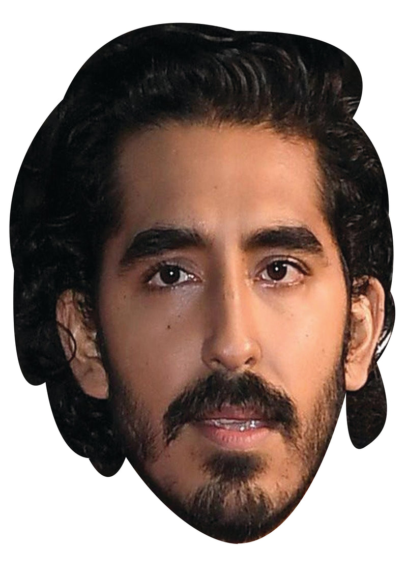 Dev Patel Celebrity Face Mask Fancy Dress Cardboard Costume Mask