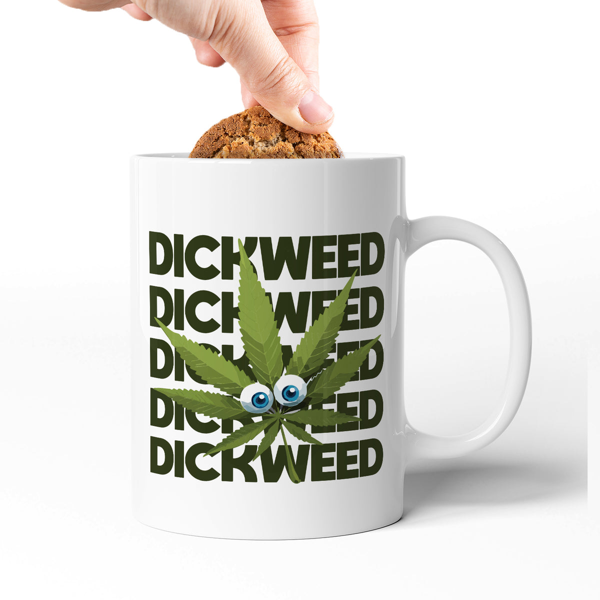 Rude Swear Word Printed Mug Design - D*CKWEED 3 Colours