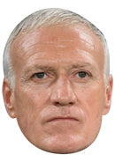 Didier Deschamps Face Mask – France Football Manager Inspired Card Face Mask, Soccer Coach Fan Accessory, Match Day Party Prop, Sports Supporter Gift