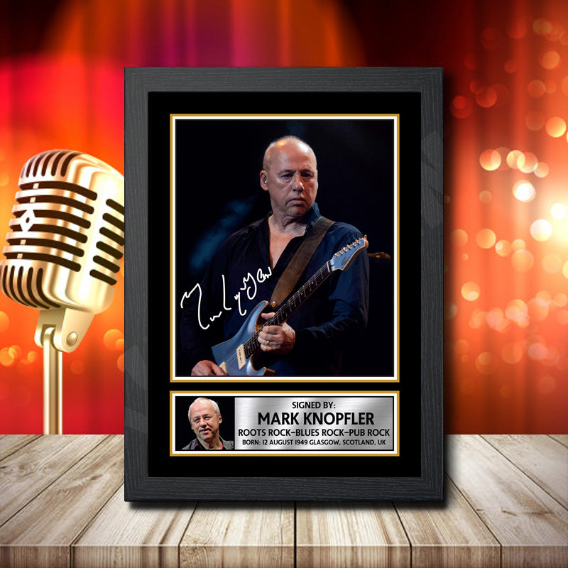 Dire Straits 2 – Printed Signature Music Star Print – Dire Straits 2