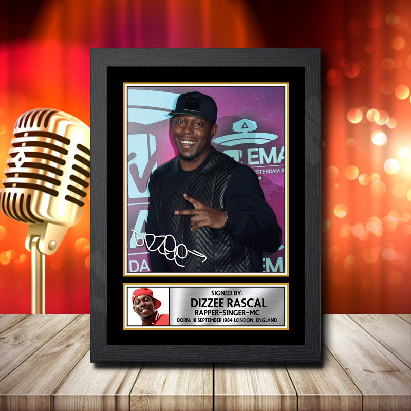 Dizzee Rascal 1 – Printed Signature Music Star Print – Dizzee Rascal 1