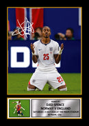 Djed Spence England Football Poster Print – Signature Style Wall Art – Norway vs England 2026 Inspired – Football Fan Gift