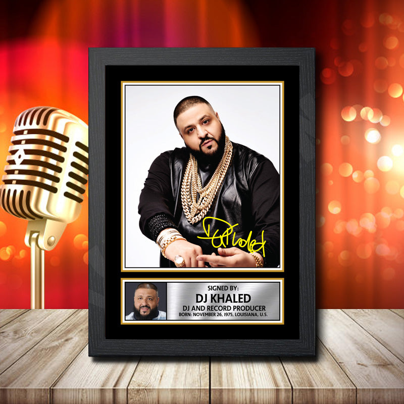 Dj Khaled 2 – Printed Signature Music Star Print – Dj Khaled 2