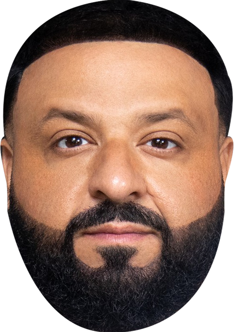 DJ KHALID Celebrity Face Mask Fancy Dress Cardboard Costume Mask