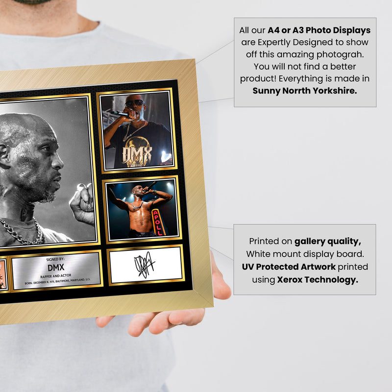 Rappers DMX Framed Autographed Print - Limited Edition Autograph Fan Gift – Collectible Memorabilia Merchandise