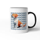 Rude Swear Word Printed Mug Design - DOGGYKN*BBER (3 Colours)