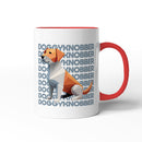 Rude Swear Word Printed Mug Design - DOGGYKN*BBER (3 Colours)